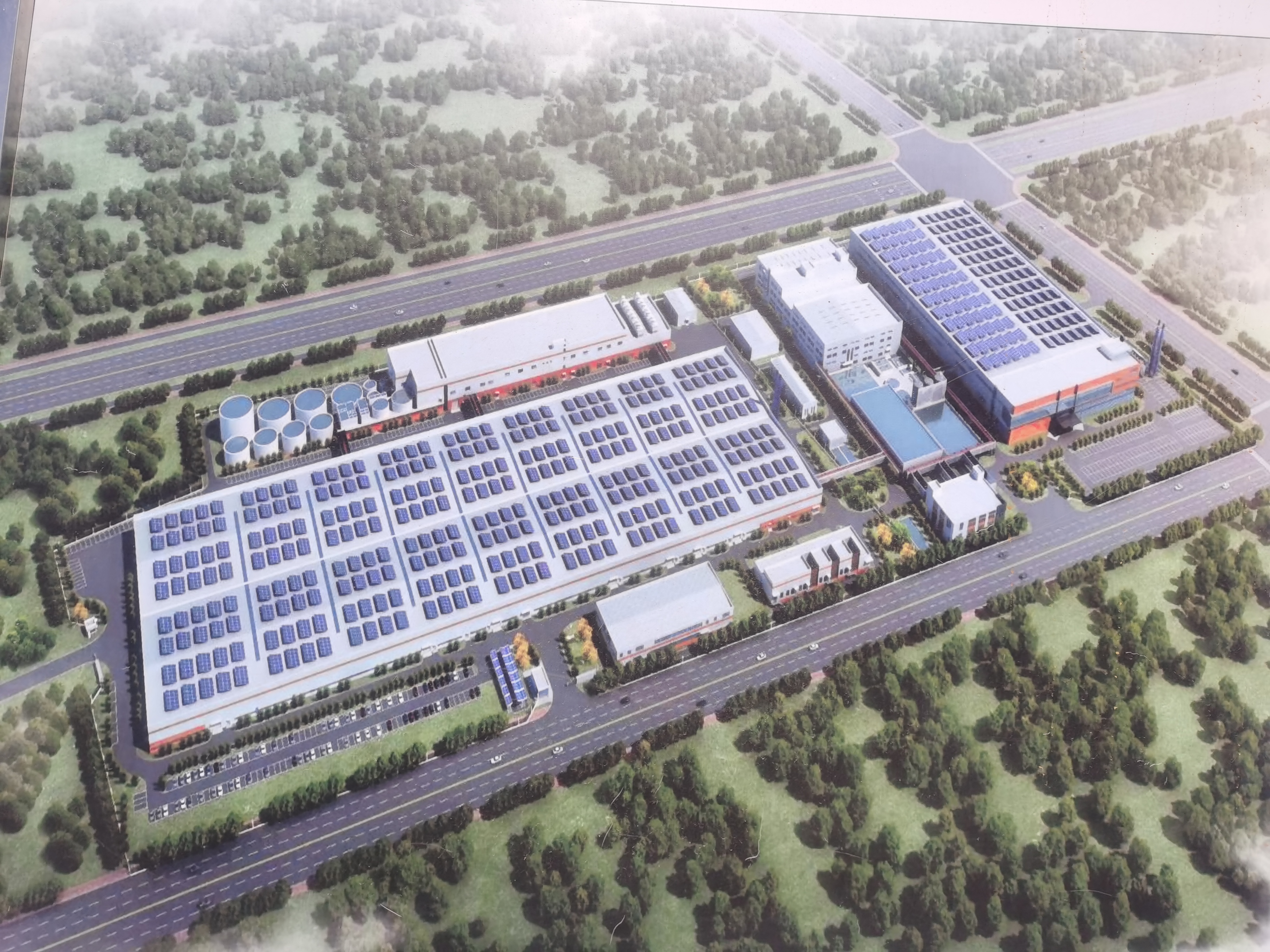 年产25GW高效太阳能超薄硅单晶片智慧工厂厂房配套项目(图1)